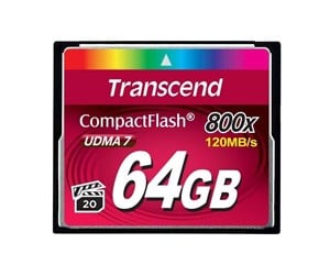 Minnekort - Transcend Compact Flash 800x - 64GB - TS64GCF800