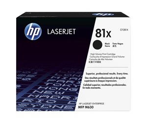 Printertilbehør blekk/toner - HP 81X / CF281X High Capacity Black Toner - Laser toner Svart - CF281X