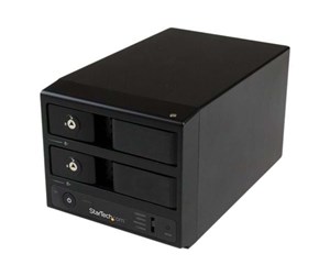 Harddisk-array - StarTech.com USB 3.0 / eSATA Dual-Bay Trayless 3.5" SATA III Hard Drive Enclosure with UASP - S352BU33RER