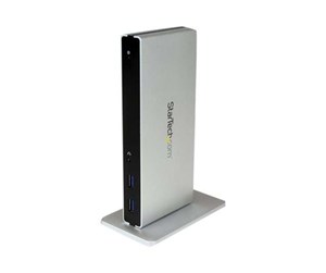 Dokkingstasjon - StarTech.com Universal USB 3.0 Laptop Docking Station w/ Dual DVI Video - USB3SDOCKDD