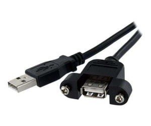 USB - StarTech.com Panel Mount USB Cable A to A - USBPNLAFAM2