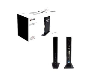 Dokkingstasjon - Club 3D Club3D SenseVision USB 3.0 Dual Display Docking Station - CSV-3242HD