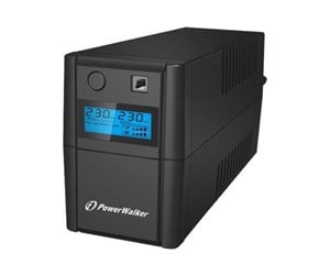 UPS - BlueWalker PowerWalker VI 650 SHL 650VA / 360W 2x Type F (CEE 7/3) - 10120095