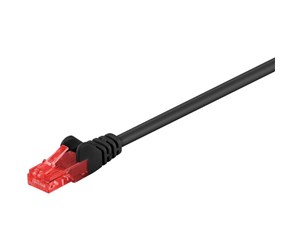 Nettverkskabel - UTP CAT 6E - Black - 0.25m - 4040849952555