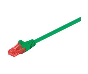 Nettverkskabel - UTP CAT 6E - Green - 0.25m - 4040849952517