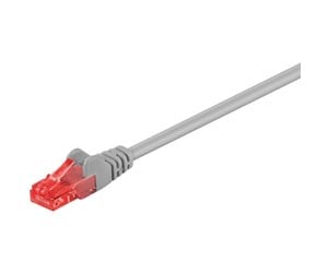 Nettverkskabel - UTP CAT 6E - Grey - 0.25m - 4040849952500