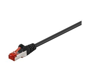 Nettverkskabel - LAN STP CAT 6 - Black - 0,25m - 4040849932151