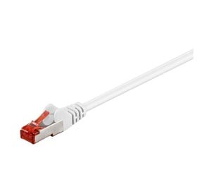 Nettverkskabel - LAN STP CAT 6 - Hvit - 0,25m - 4040849932175