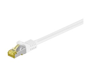 Nettverkskabel - STP CAT 7 - White - 0.25m - 4040849910890