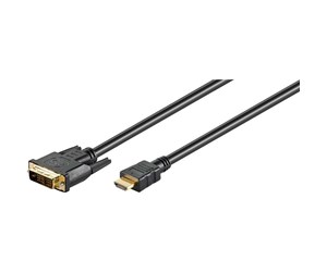 Skjermkabel - Pro HDMI - DVI-D - Svart - 5m - HDMIDVI-D-5