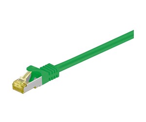 Nettverkskabel - STP CAT 7 - Green - 0.25m - 4040849915680