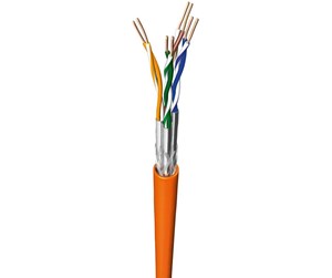 Nettverkskabel - STP CAT 7 600MHz - Orange - 100m - 8717511116688