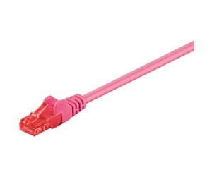 Nettverkskabel - UTP CAT 6E - Magenta - 0.50m - 4040849952586