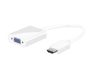 Skjermkabel - Pro HDMI - VGA adapter - White - 4040849517587