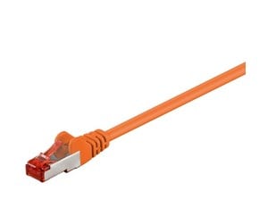 Nettverkskabel - LAN STP CAT 6 - Orange - 0.25m - 4040849933400