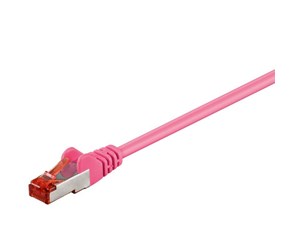 Nettverkskabel - LAN STP CAT 6 - Magenta - 0.25m - 4040849933394