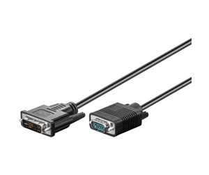 Skjermkabel - Pro DVI-I SL - VGA Cable - Black - 1m - 4040849509896