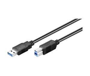 USB - Pro USB-A <-> USB-B 3.0 - 5m - Svart - 4040849961199