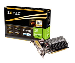 Grafikkort - ZOTAC GeForce GT 730 ZONE Low Profile - 2GB GDDR3 RAM - Grafikkort - ZT-71113-20L