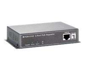 Repeater & Transceiver - LevelOne POR-0102 2-Port PoE Repeater - POR-0102