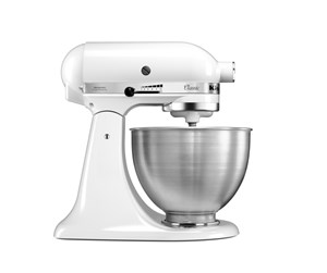 Kjøkkenmaskin - KitchenAid Kjøkkenmaskin 5K45SSE Classic 4.3L - White - 5K45SSEWH