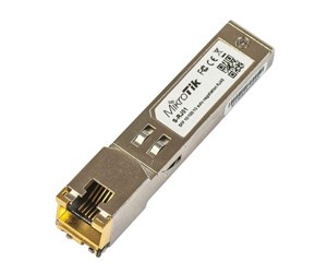 Repeater & Transceiver - MikroTik S-RJ01 - SFP (mini-GBIC) transceiver module - 1GbE - 10Base-T 100Base-TX 1000Base-T - SFP (mini-GBIC) / RJ-45 - S-RJ01