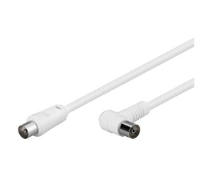 Antennekabler - Pro Antenna cable White 2x90° - 5m - 4040849115226