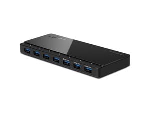 USB-hub - TP-Link UH700 USB-hub - USB 3.0 - 7 porter - Svart - UH700