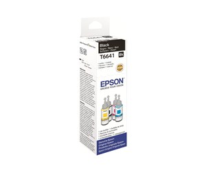 Printertilbehør blekk/toner - Epson T6641 - Black Ink Tank (T6641) - Blekkrefill Svart - C13T664140