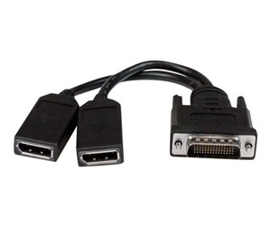 Skjermkabel - StarTech.com LFH 59 Male to Dual Female DisplayPort DMS 59 Cable - DMSDPDP1