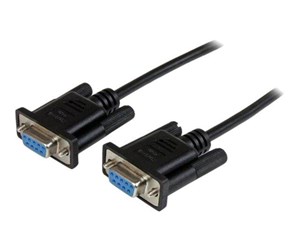 Parallell/seriell kabel - StarTech.com DB9 RS232 Serial Null Modem Cable - SCNM9FF2MBK