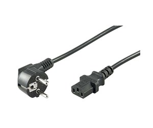 Strømkabel (ekstern) - Pro Power cable C13 1x90° - Svart - 3 m - 4040849951428