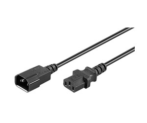 Strømkabel (ekstern) - Pro Power cable C14 - C13 - Black - 0.50m - 4040849951244