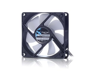 Kabinettvifte - Fractal Design Silent Series R3 - Kabinettvifte - 80mm - Svart med hvite vinger - 18 dBA - FD-FAN-SSR3-80-WT