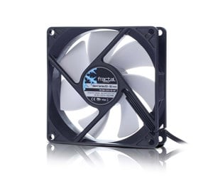 Kabinettvifte - Fractal Design Silent Series R3 - Kabinettvifte - 92mm - Svart med hvite vinger - 18 dBA - FD-FAN-SSR3-92-WT