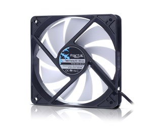 Kabinettvifte - Fractal Design Silent Series R3 - Kabinettvifte - 120mm - Svart med hvite vinger - 20 dBA - FD-FAN-SSR3-120-WT