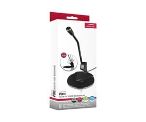 Mikrofon - Speed-Link SPEEDLINK SL-8702-BK PURE Desktop Voice Microphone - SL-8702-BK