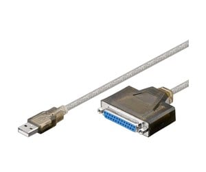 Parallell/seriell kabel - Pro USB to 25 pins D-Sub - 1.5m - 4040849954337