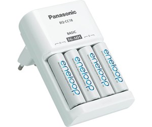 Batteri - Panasonic Eneloop Basic Charger - 4 x AA type - NiMH - 510-1005