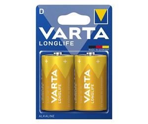 Batteri - VARTA Varta Longlife - D - 2-pk - 42333