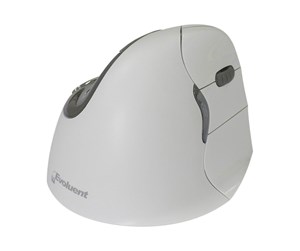 Mus - Evoluent VerticalMouse 4 Right - Vertical mouse - Optisk - 6 - Hvit - VM4RB