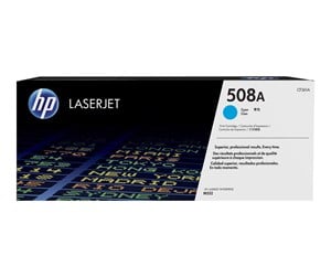 Printertilbehør blekk/toner - HP 508A / CF361A - Cyan Toner - Laser toner Blå - CF361A