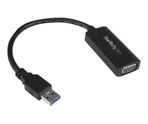 Skjermkabel - StarTech.com USB 3.0 to VGA Video Adapter ekstern videoadapter - USB32VGAV