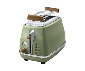 Brødrister - DeLonghi Brødrister Icona Vintage CTOV 2103.GR - CTOV 2103.GR