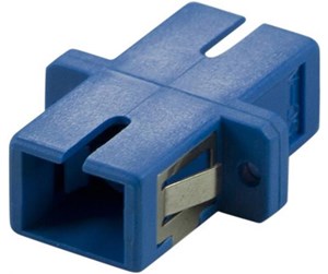 Tilbehør - Deltaco FBP-1035 Snap-in fiber mating sleeve 1xSC-SC Single mode simplex blue - FBP-1035