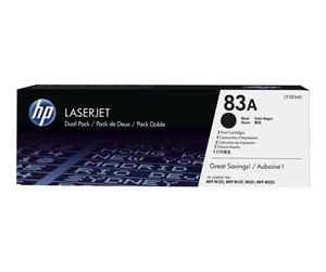 Printertilbehør blekk/toner - HP 83AD / CF283AD 2-Pack Black Toner - Laser toner Svart - CF283AD