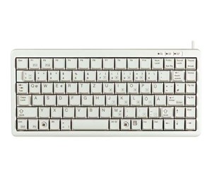 Tastatur - Cherry Compact-Keyboard G84-4100 - Tastatur - Nordisk - Grå - G84-4100LCMPN-0