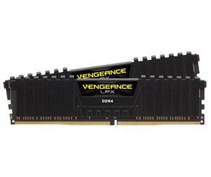 RAM - Corsair Vengeance LPX DDR4-2400 - 8GB - CL14 - Dual Channel (2 pcs) - Intel XMP - Svart - CMK8GX4M2A2400C14