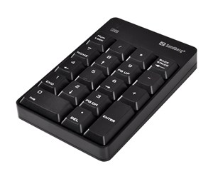 Tastatur - Sandberg Wireless Numeric Keyboard 2 - Numpad - Svart - 630-05