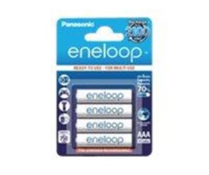 Nødlader - Panasonic Eneloop BK-4MCCE Nødlader - Hvit - 750 mAh - BK-4MCCE-4BE